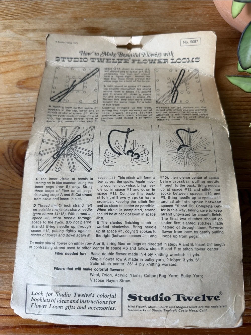 Vintage Flower Loom Square Kit